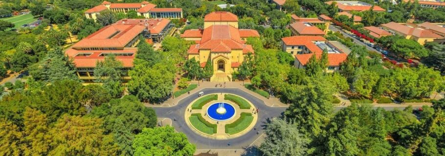 Stanford campus as seen from overhead