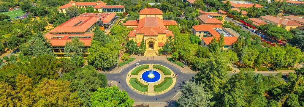 Stanford campus as seen from overhead