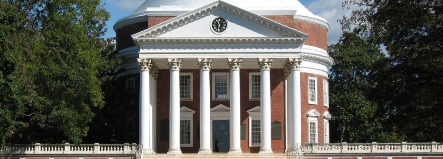 Classic college building with columns, representing higher education and academic pursuits.