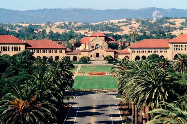 serial view of Stanford University campus