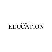 Absolutely Education text logo in black on a white background.