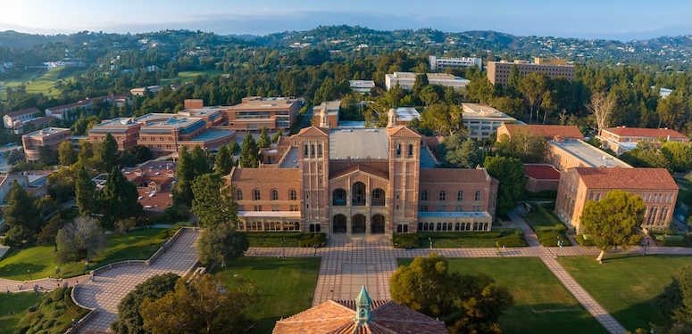 Aerial view of UCLA campus